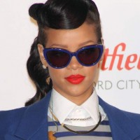 Rihanna hairstyle 2012 Switch on Westfield X’mas Lights