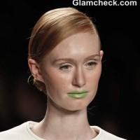 Makeup Trends Spring-Summer 2013 Bright Neon Green Lip colour