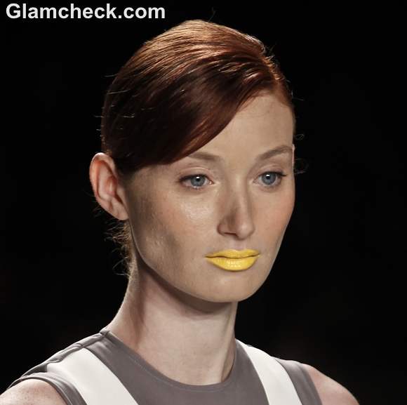 Makeup Trends Spring-Summer 2013 Bright Neon yellow Lip color