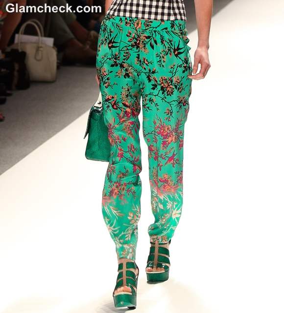 Porcelain Print Trousers by Nanette Lepore S-S 2013