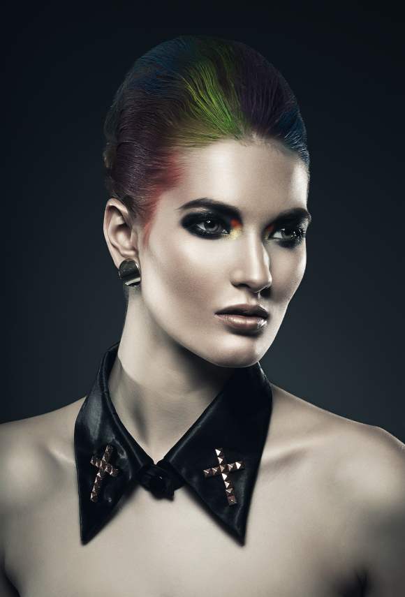 Emerald green hair color Trend 2013