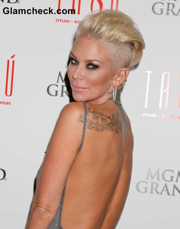 Jenna Jameson Hosts Las Vegas Party in Slinky Grey Dress