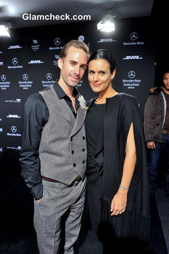 Joseph Fiennes Maria Dolores Dieguez  at Laurel Show Mercedes Benz Fashion Week AW 2013-14