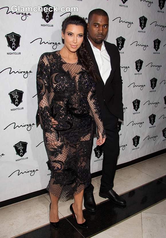 Kim Kardashian kayne west At Vegas 31st dec 2012