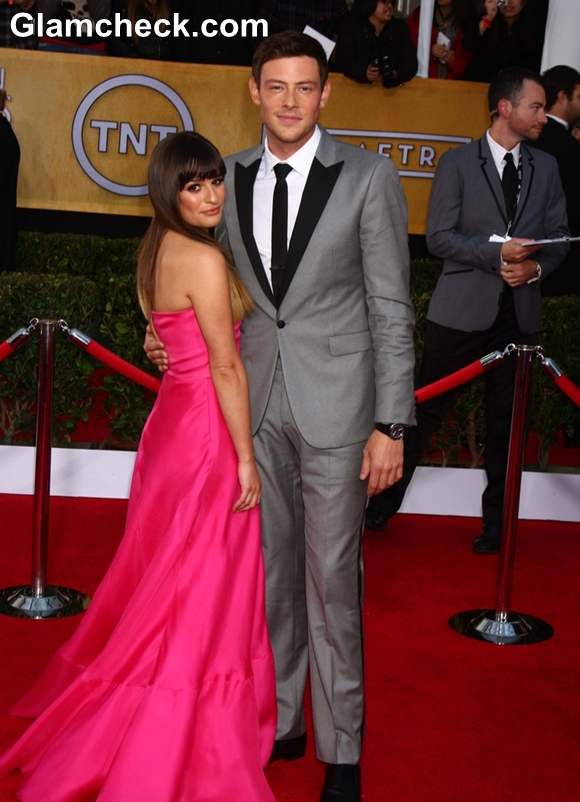 Lea Michele Cory Monteith 2013 Screen Actors Guild Awards