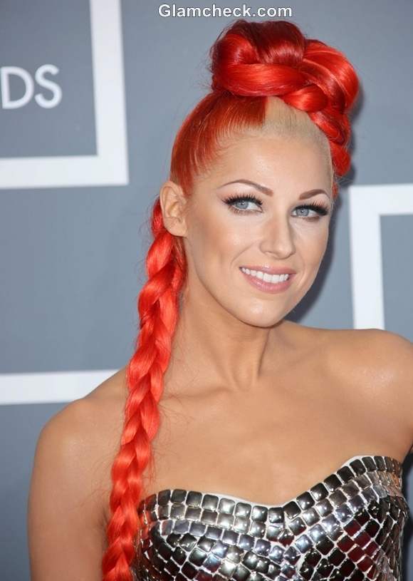 Bonnie McKee Hairstyle at 2013 Annual Grammy Awards