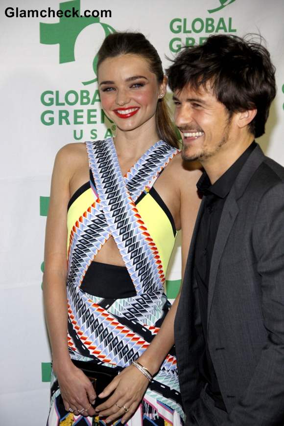 Orlando Bloom and Miranda Kerr at Pre-Oscar Party 2013