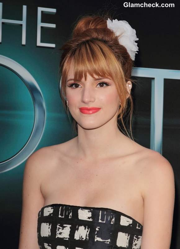 Bella Thorne Elegant Ballerina Bun Hairstyle 2013