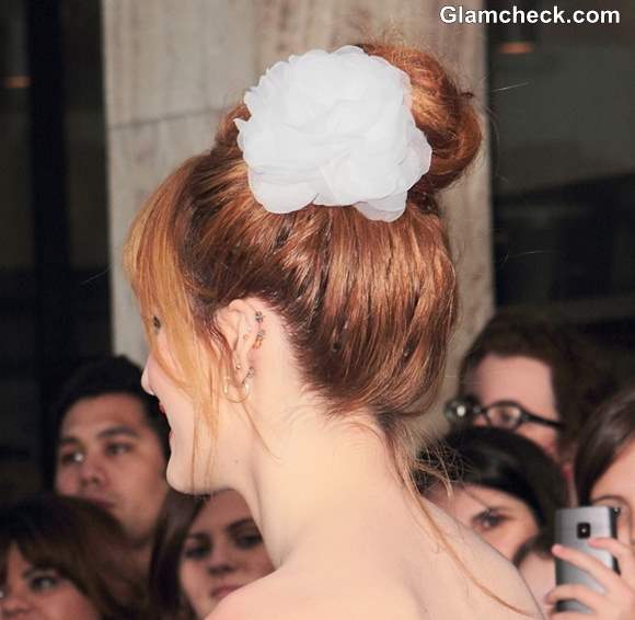 Bella Thorne Elegant Ballerina Bun Hairstyle