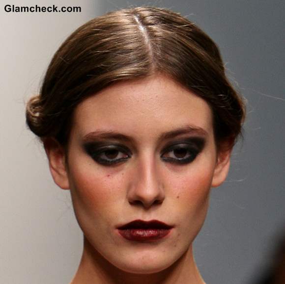 Hairstyle twisted low bun Dany Tabet Fall Winter 2013