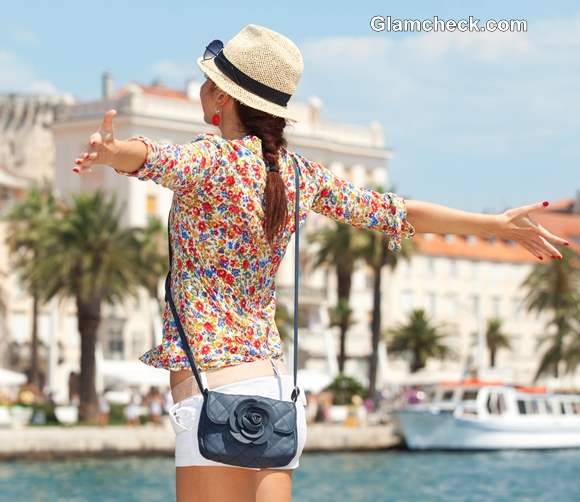 Wearing Floral Shirt with Crisp White Shorts