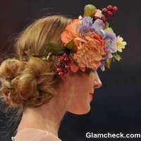 Bridal floral Hairstyle 2013