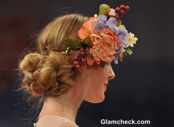 Bridal floral Hairstyle 2013