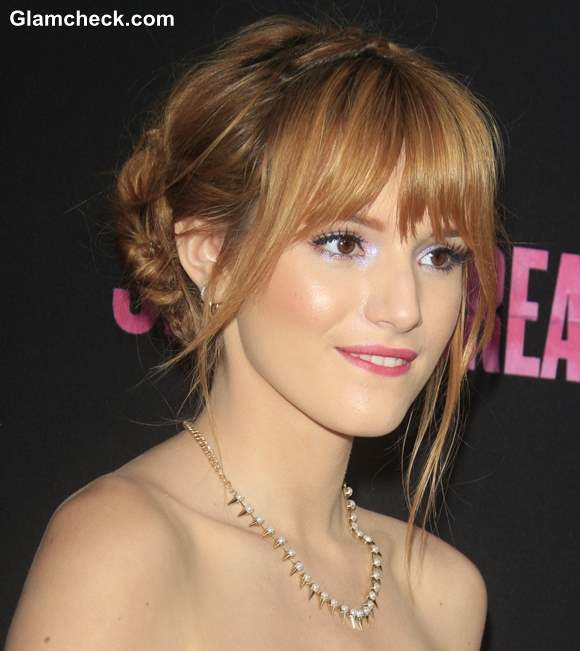 Doube Braided Updo Bella Thorne hairstyle