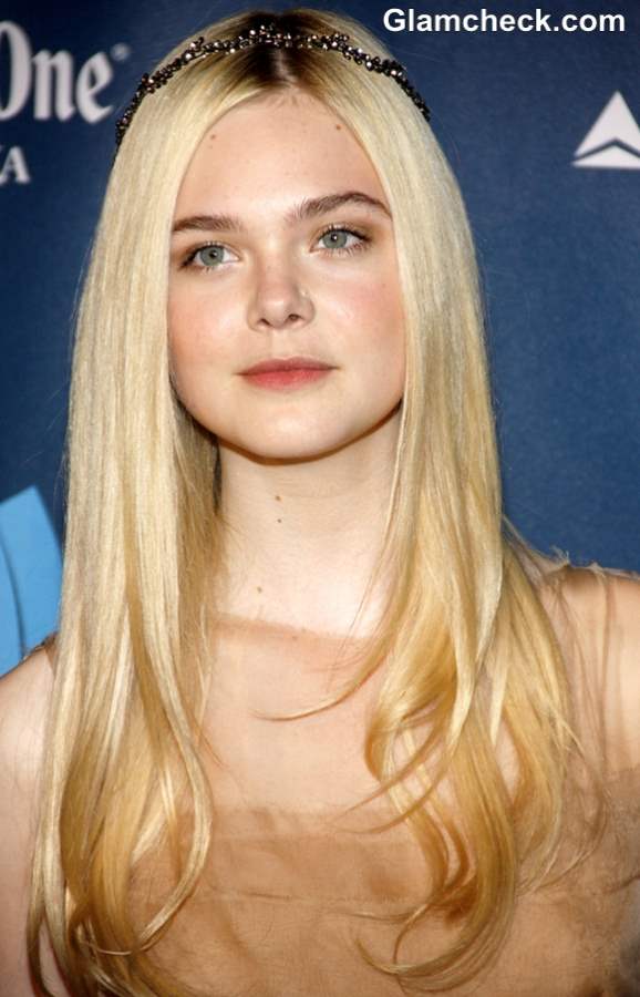 Elle Fanning Hairstyle at 2013 GLAAD Media Awards