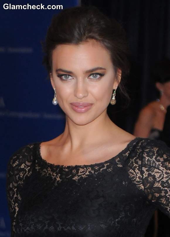 Irina Shayk Dons Black Lace Dress to White House Correspondents Dinner 2013