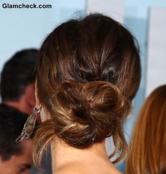 Kate Beckinsale Wears Gorgeous Messy Chignon