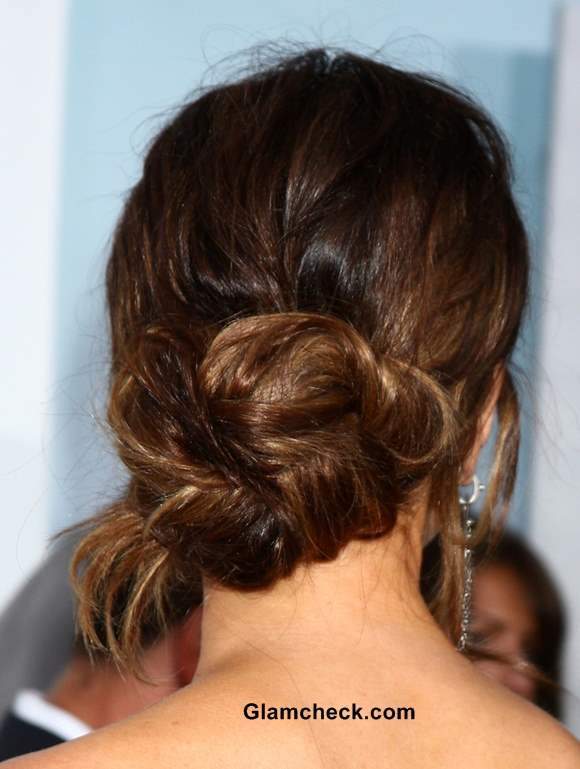 Messy Chignon Hairstyle 2013 Kate Beckinsale