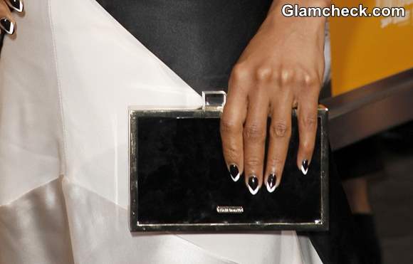 Monochrome Nail Art 2013 Kerry Washington