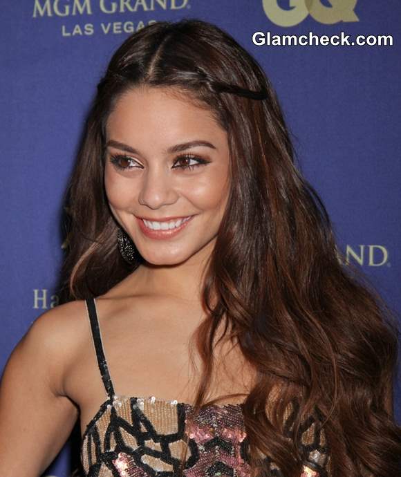 Hairstyle DIY: Vanessa Hudgens' Pulled-back Curly Do