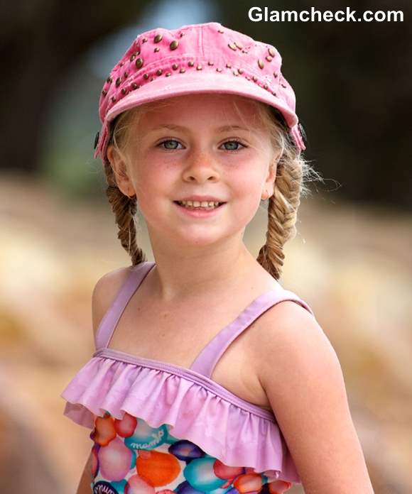 Beach Hairstyles for Little Girls Fishtail braids