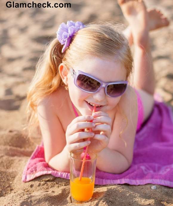 Beach Hairstyles for little Girls flower clips