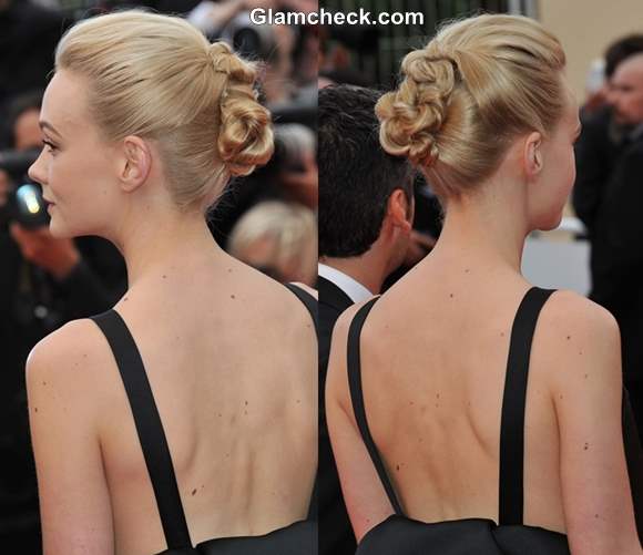 Carey Mulligan Bun Hairstyles at Cannes 2013