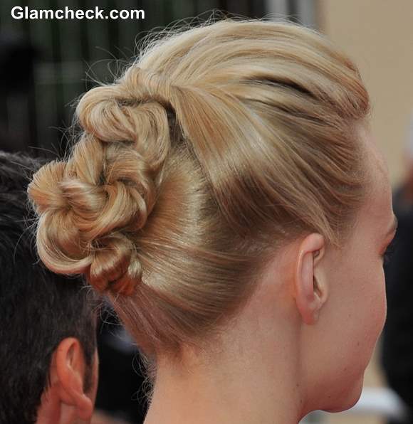 Carey Mulligan Knotted Bun Hairstyle Cannes 2013