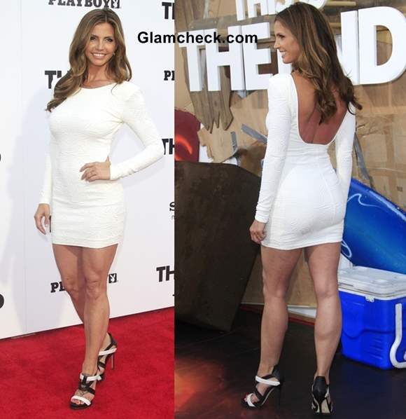 Charisma Carpenter white dress 2013