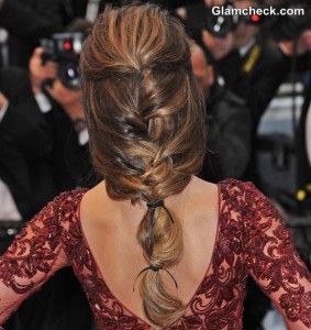 Cheryl Cole Fishtail Plait Cannes 2013