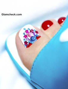 Crystal Nail Art Pedicure How To