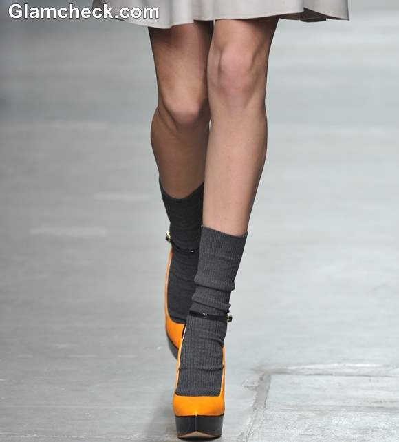 Footwear Trend Fall 2013 Karen Walker Ankle Boots with Socks