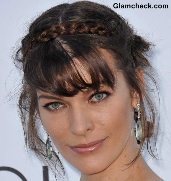 Hairstyle DIY Milla Jovovich Milkmaid braid