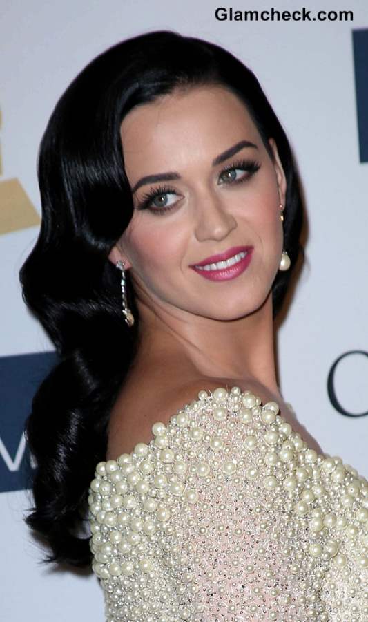 Katy Perry 2013 Hairstyles and Black Hair Color