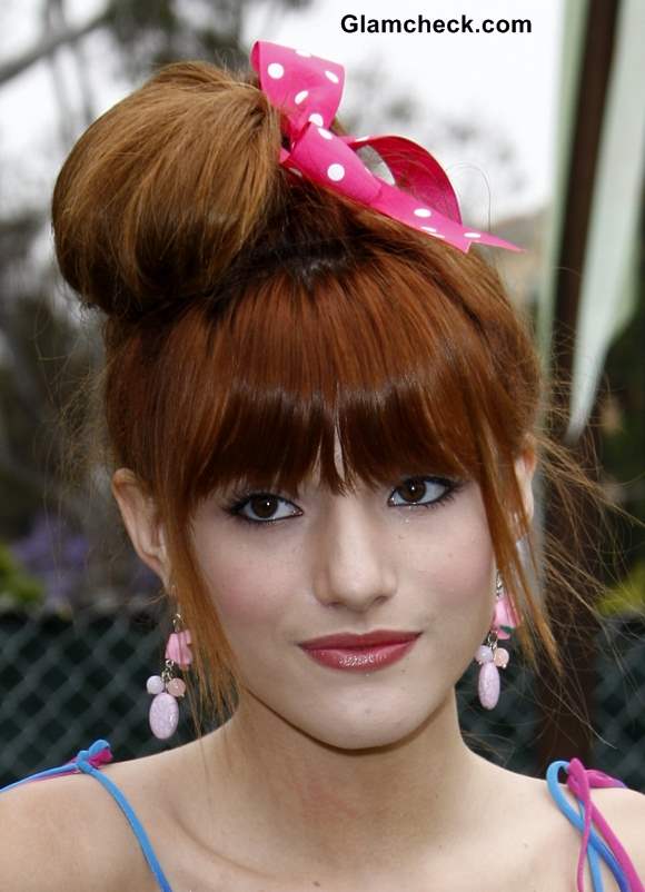 Prom Updo Hairstyles for teenage girls Bella Thorne inspired