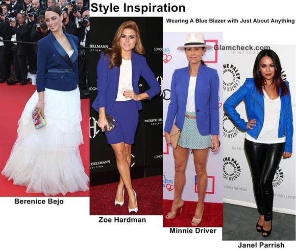 style inspiration wearing blue blazer