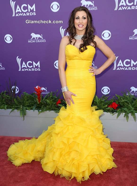 Celebrity Yellow Gowns on the Red Carpet Danielle Peck 2013