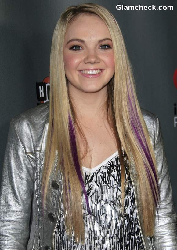 Danielle Bradberry S Streaks Hair Perky Purple