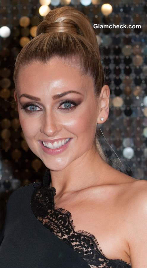 Gemma Merna Sports Sleek Ponytailat Brit Soap Awards 2013