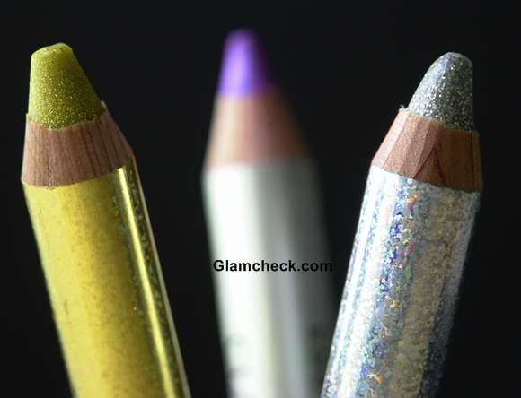 Glitter eye shadow pencils