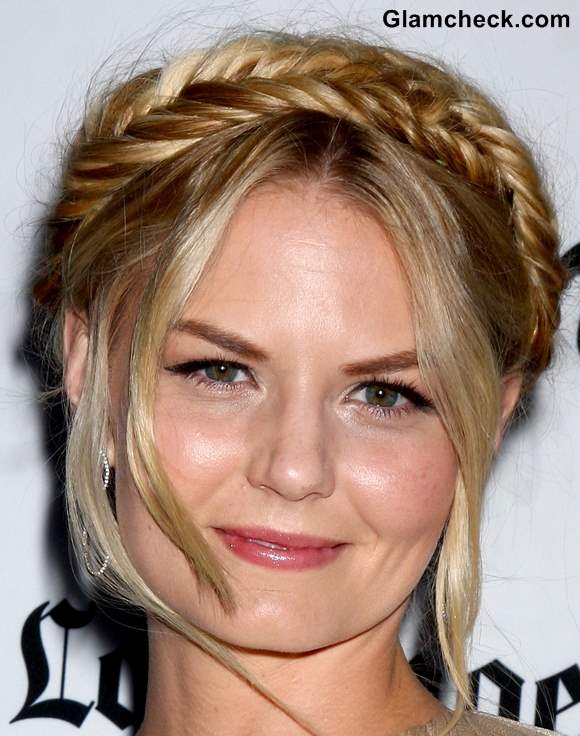 Jennifer Morrison Milkmaid Hairdo at Some Girls Premiere