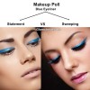 Makeup Poll Statement Blue eyeliner vs Sweeping Blue eyeliner