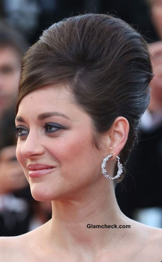 Marion Cotillard Retro Beehive Hairstyle  at Cannes 2013