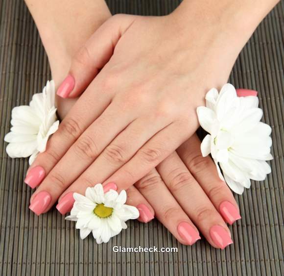 Neutral Pink nail polish