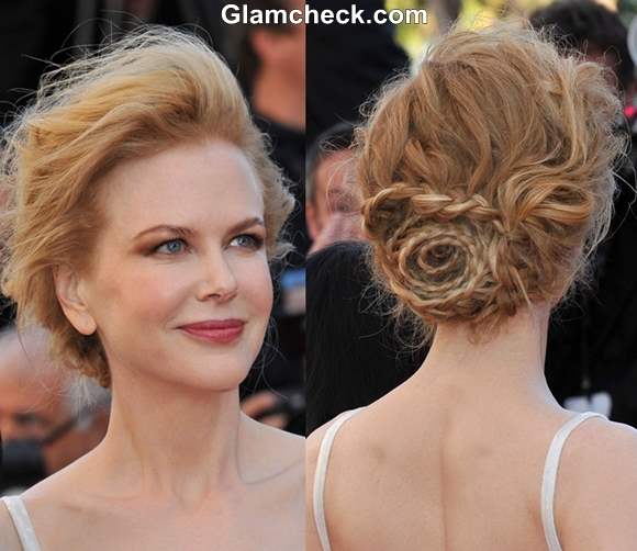 Nicole Kidman Braid Hairstyle at 2013 Cannes
