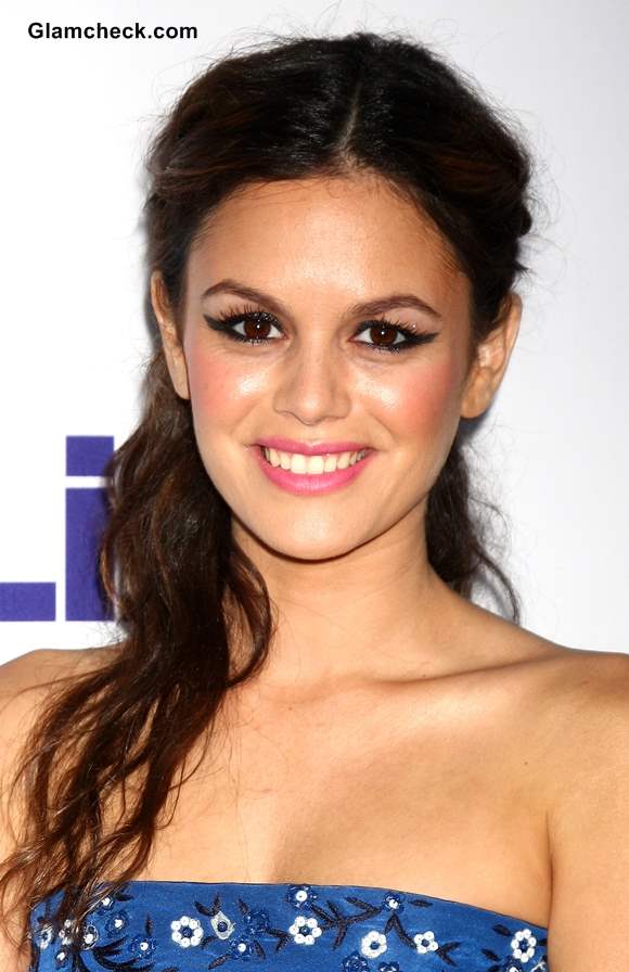 Pink Lips Winged Eyeliner Rachel Bilson