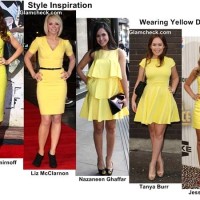 Style Inspiration Wearing Yellow Dress with Varying Lengths