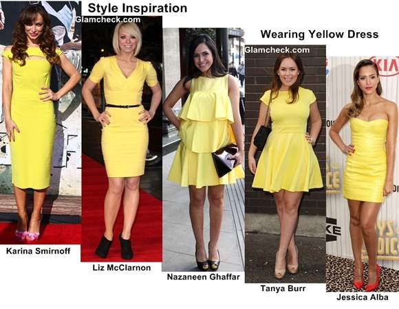 Style Inspiration Wearing Yellow Dress with Varying Lengths