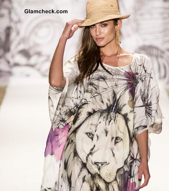 Style Pick of the Day Lion Face Print Kaftan