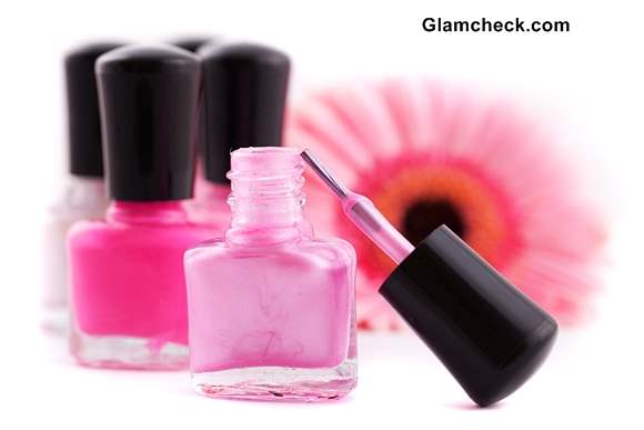 Various shades of Pink Nail polish